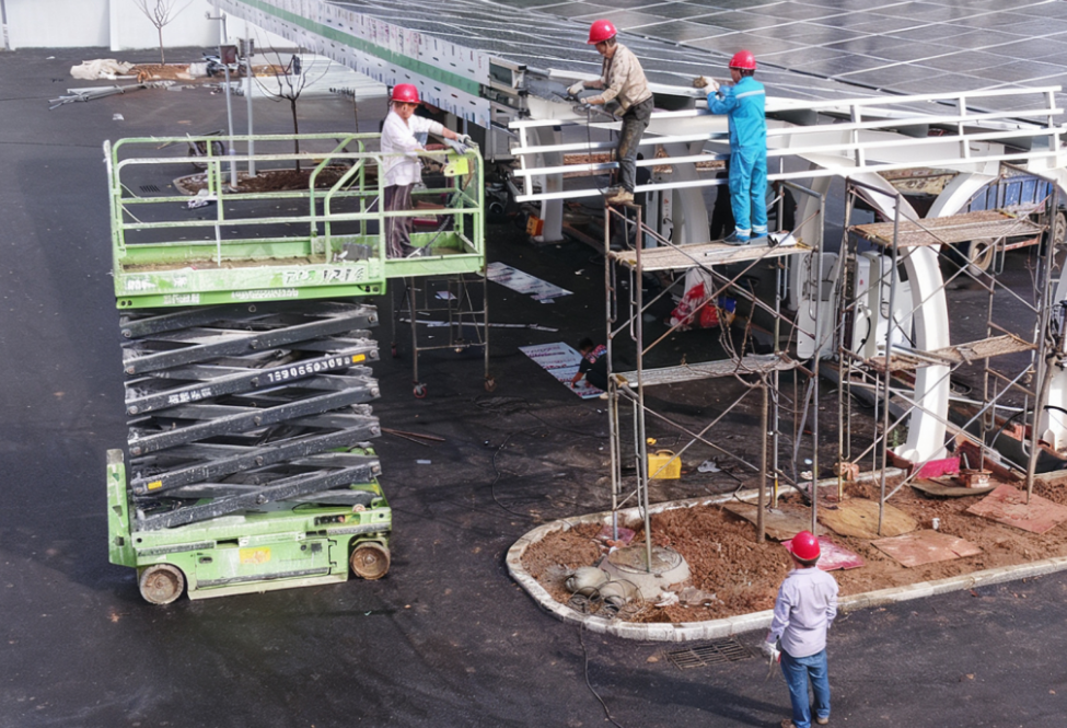 全椒縣首座“光伏停車場”正式亮相